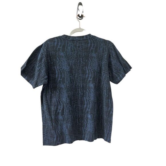 Anine Bing Snake Print Hudson Tee Women’s Washed Blue Size Small - Picture 3 of 7